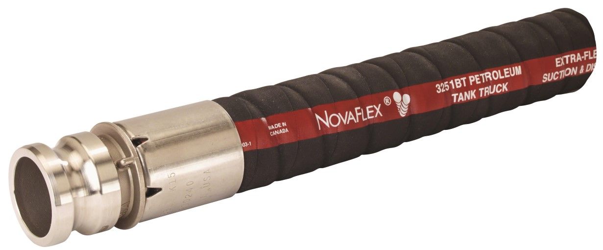 Novaflex 3251BT-3000-00, 3 in. ID, Extra Flexible Tank Truck Hose