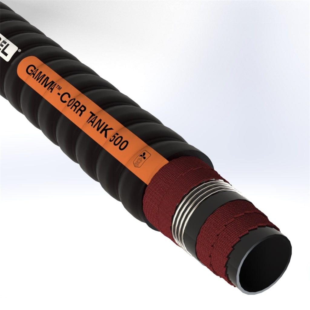 Texcel GTA50C1-3.0-200, 3 in. ID, GAMMA-FLEX TANK 500 500 PSI Heavy Duty Corrugated Tank Truck Hose